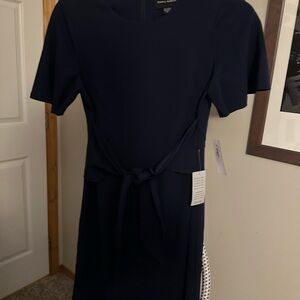 Donna Morgan Midnight Blue Midi Dress